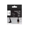Cable USB 2.0 a USB-C en ángulo / CC-USB2-AMCML-0,2M GEMBIRD