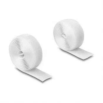 Cinta de velcro resistente DeLOCK 1 m x 20 mm blanca