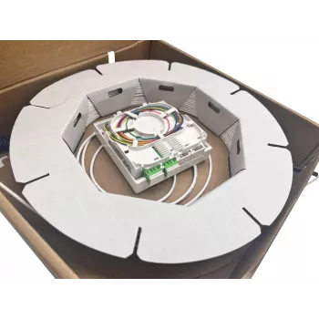Helos Kit de conexión FTTH preterminado, 4x SC-APC, 20 m