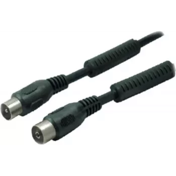 Cable de antena ShiverPeaks 80202-128-1.5S — línea coaxial, 1,5 m, 100 dB, negro