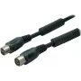 Cable de antena ShiverPeaks 80202-128-1.5S — línea coaxial, 1,5 m, 100 dB, negro