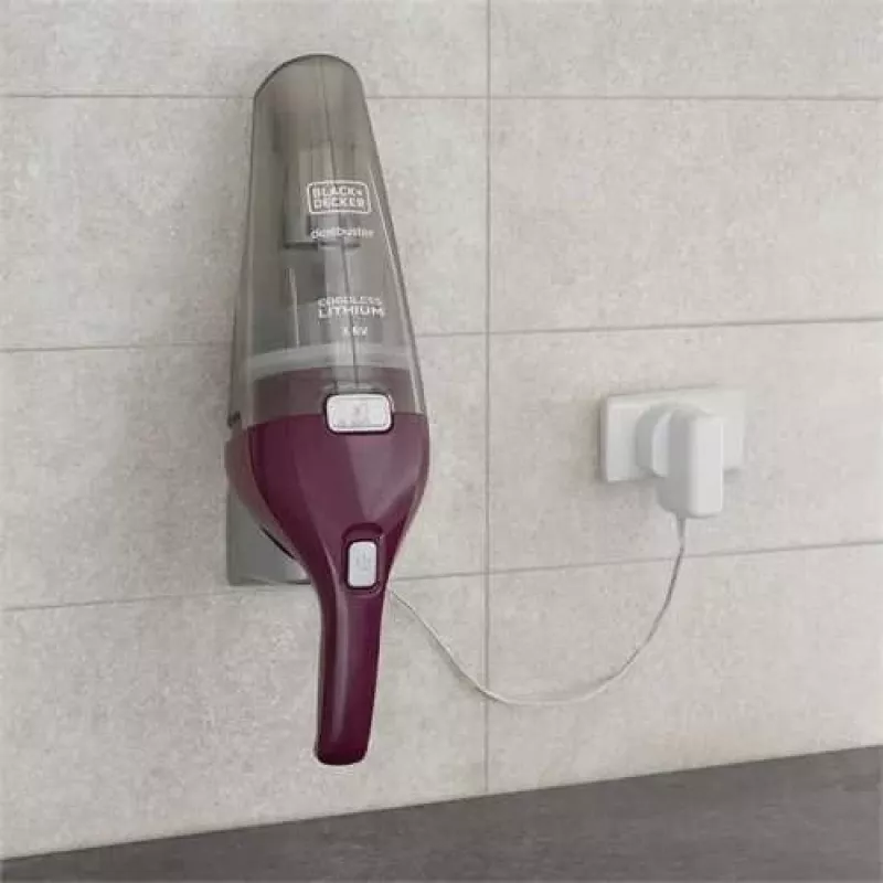 Black & Decker NVC115W aspirador de mano gris, lila sin bolsa