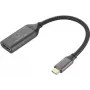Cable adaptador HDMI conector macho USB-C 15 cm negro RF-5234038 apantallamiento trenzado (RF-5234038)