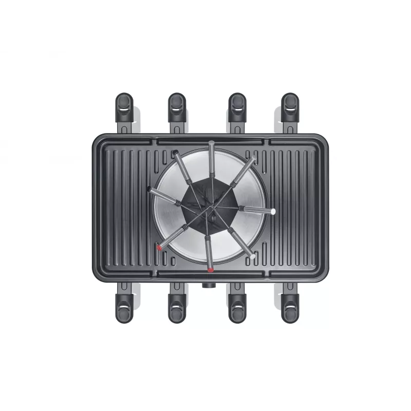 Parrilla raclette Severin RG 2347 8 personas 1400 W negra