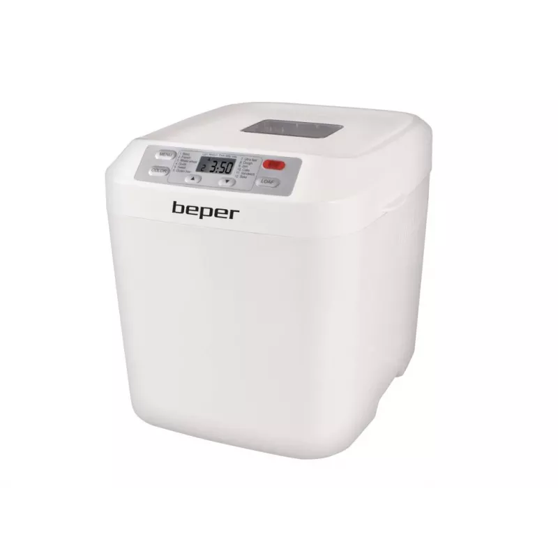 Máquina de pan Beper BC.130 — 550 W, 12 programas, panes de 600–900 g