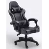 Silla de oficina/informática Topeshop FOTEL REMUS gris, asiento acolchado, respaldo acolchado