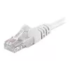 Cable de parcheo Wentronic Goobay CAT 5e, U/UTP, Blanco, 0,25 m - mezcla de cobre CCA (68614)