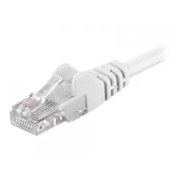 Cable de parcheo Wentronic Goobay CAT 5e, U/UTP, Blanco, 0,25 m - mezcla de cobre CCA (68614)