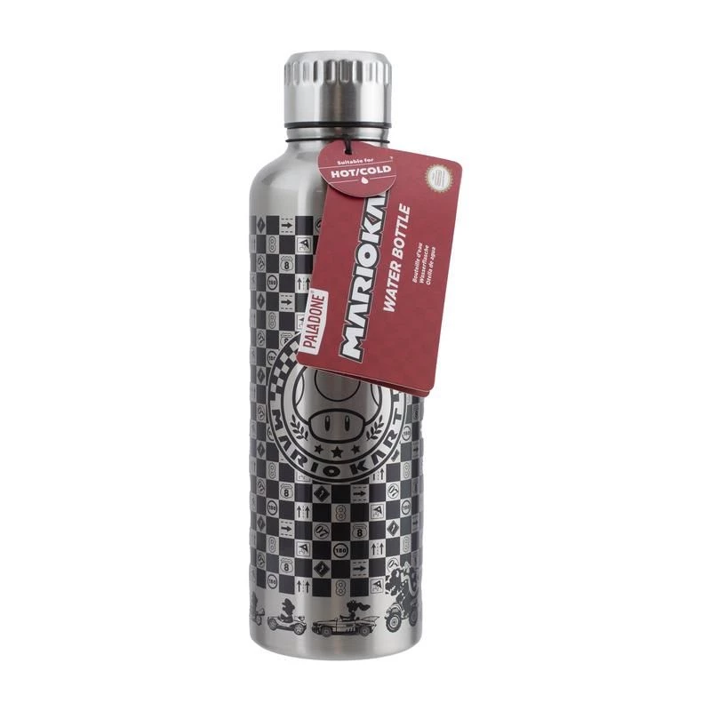 Botella de agua metálica Paladone Super Mario MarioKart