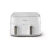 Freidora Philips serie 3000 NA353/10 doble 9 L de pie 2750 W freidora de aire plata, blanco