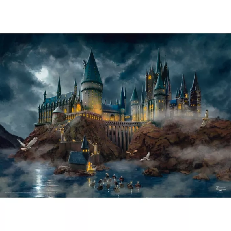 Thomas Kinkade Studios Wizarding World Harry Potter - Hogwarts Castle, puzzle 1000 piezas