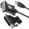 Cable serie UNITEK Y-105A negro 1,5 m USB Type-A DB-9