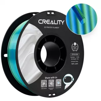Filamento Creality SILK AZUL VERDE 1,75 mm 1 kg bobina para impresión 3D