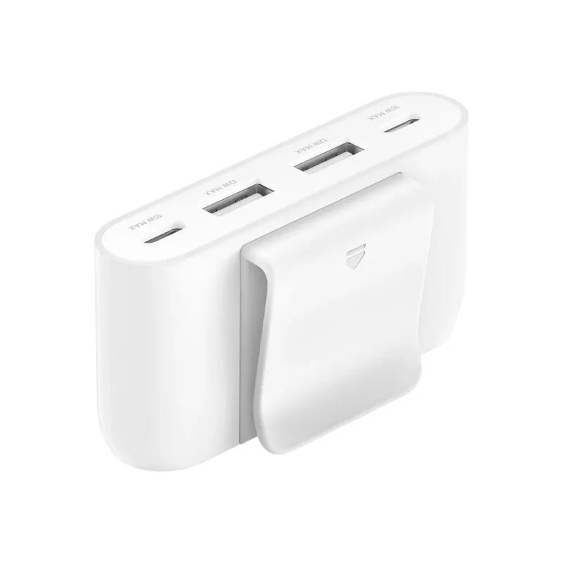 Hub USB Type-C Belkin BUZ001bt2MWHB7 2 m blanco