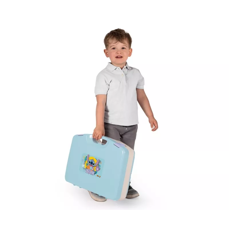 Cocina de juguete SMOBY Stitch Kitchen 7600311909 con accesorios – Set de cocina de juego de rol para niños