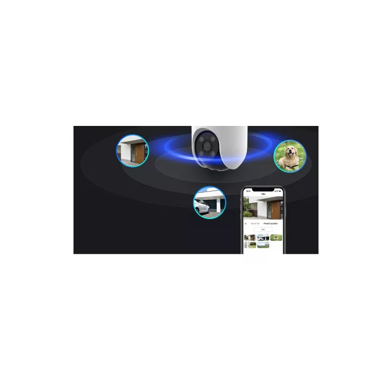 Cámara de seguridad IP EZVIZ H8c 2K Domo 2304 x 1296 píxeles