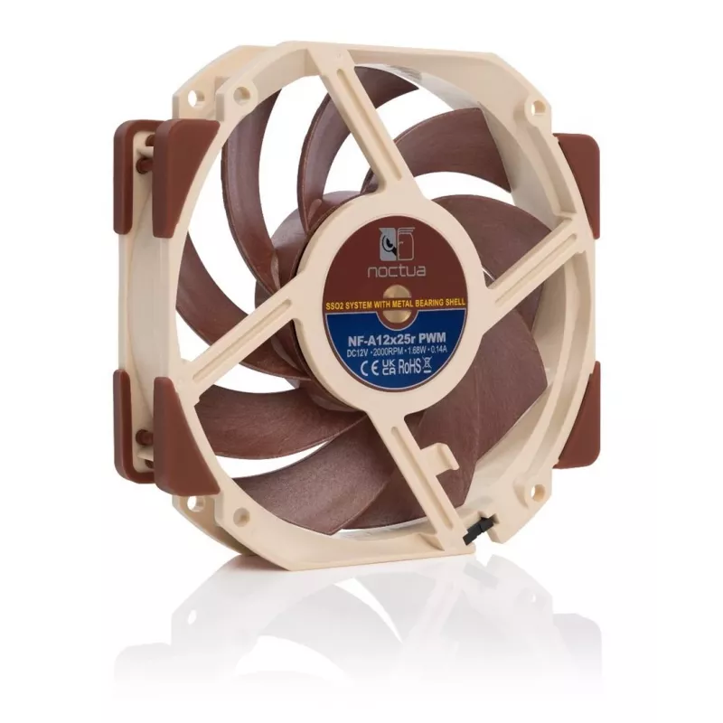 Ventilador Noctua NF-A12X25R PWM 12 cm beige marrón 2000 RPM 102,1 m³/h