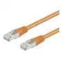 Wentronic Goobay cable de conexión CAT 5e, F/UTP, naranja, 0,25 m - mezcla de cobre CCA (93455)