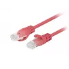 Cable patch Lanberg Cat.6 UTP 1,5 m rojo Fluke Passed, pack de 10