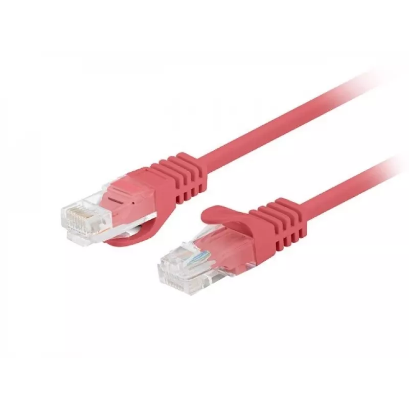 Cable patch Lanberg Cat.6 UTP 1,5 m rojo Fluke Passed, pack de 10