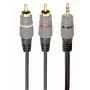 CABLE DE AUDIO 3,5MM A 2RCA 2,5M/DORADO CCA-352-2.5M GEMBIRD