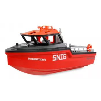 Lancha de rescate Amewi 26117 — propulsión jet brushless, 320 mm, negro/rojo