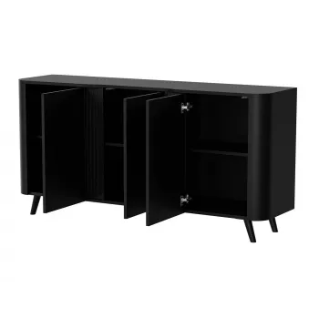 Cómoda Cama VOLARE 151 x 39 x 75 cm negro