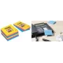 Notas Post-it Super Sticky 4690-S3R, rayadas, 101 x 152 mm, 3 blocs de 90 hojas, colores surtidos (ultraazul, ultrarrosa, ultramarillo)