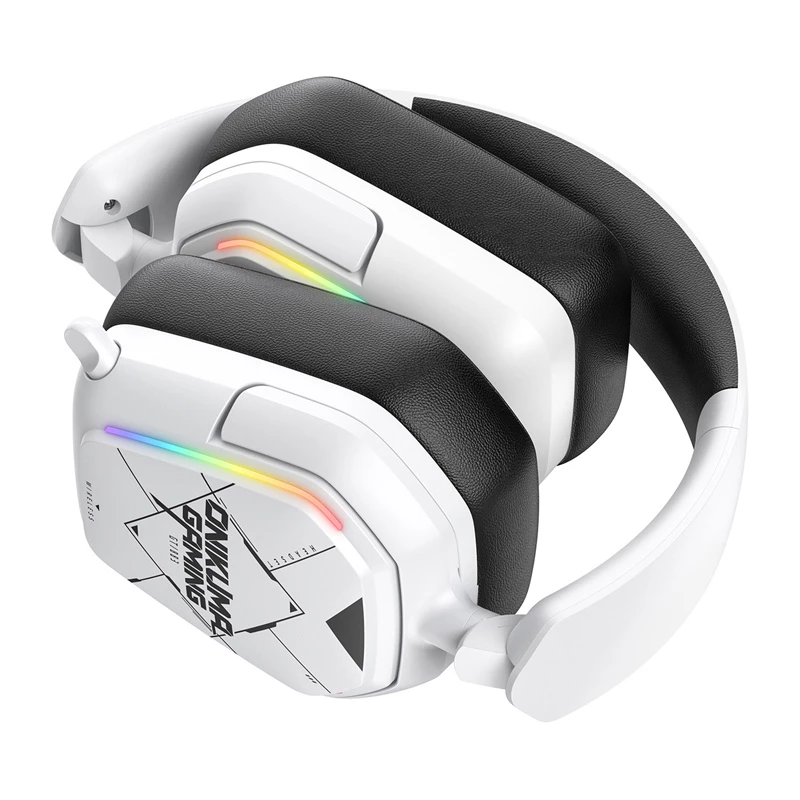 Auriculares con cable/inalámbricos Onikuma GT883 blanco — conexión Bluetooth y por cable, diseño over-ear