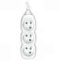 Alargador de corriente TRACER PowerCord 1,5 m 3 tomas blanco