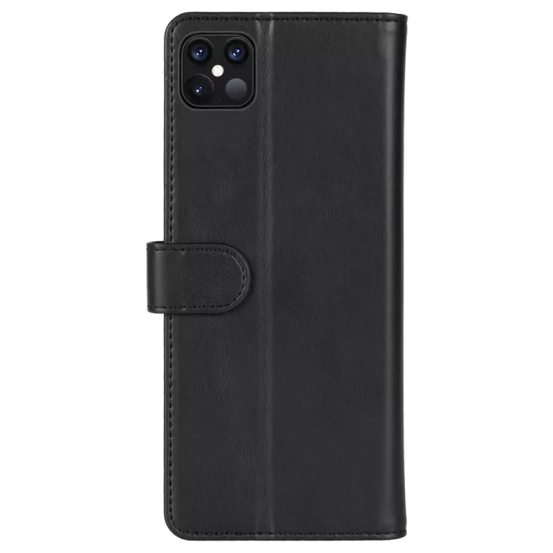 Funda cartera Krusell para Apple iPhone 12 Pro Max – negra, funda tipo folio con compartimento para tarjetas