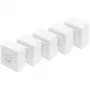 Toma de datos CAT.6A, superficie, apantallada, 2x RJ-45 LSA (blanco, 5 unidades, clase E)