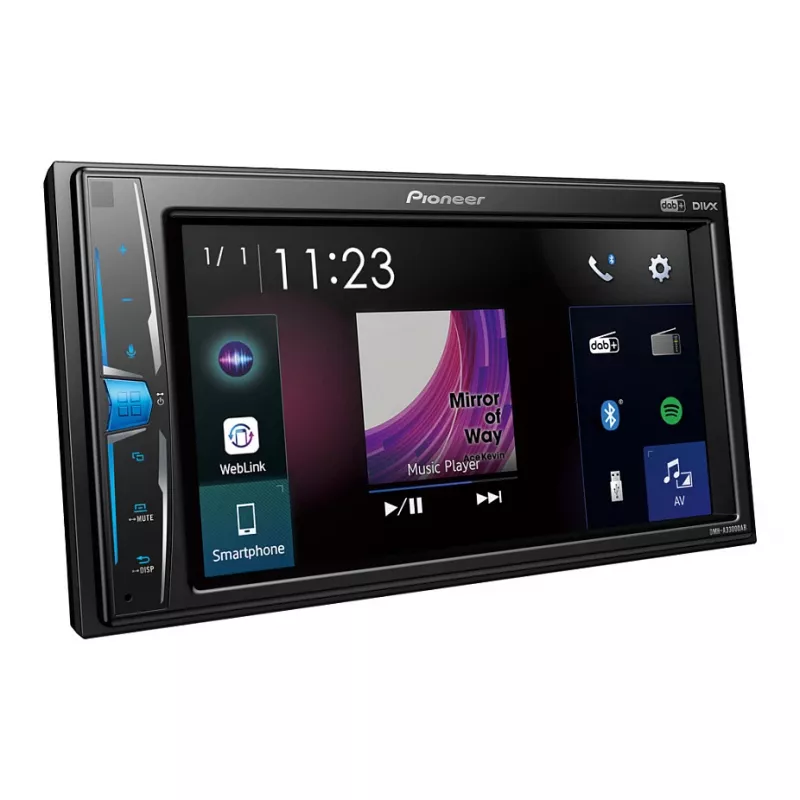 Receptor multimedia para coche Pioneer DMH-A3300DAB Negro Bluetooth 2 DIN 50W