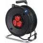 Alargador con carrete Schwabe 10132 — 25 m H07RN-F 3G2.5, carrete de cable retráctil