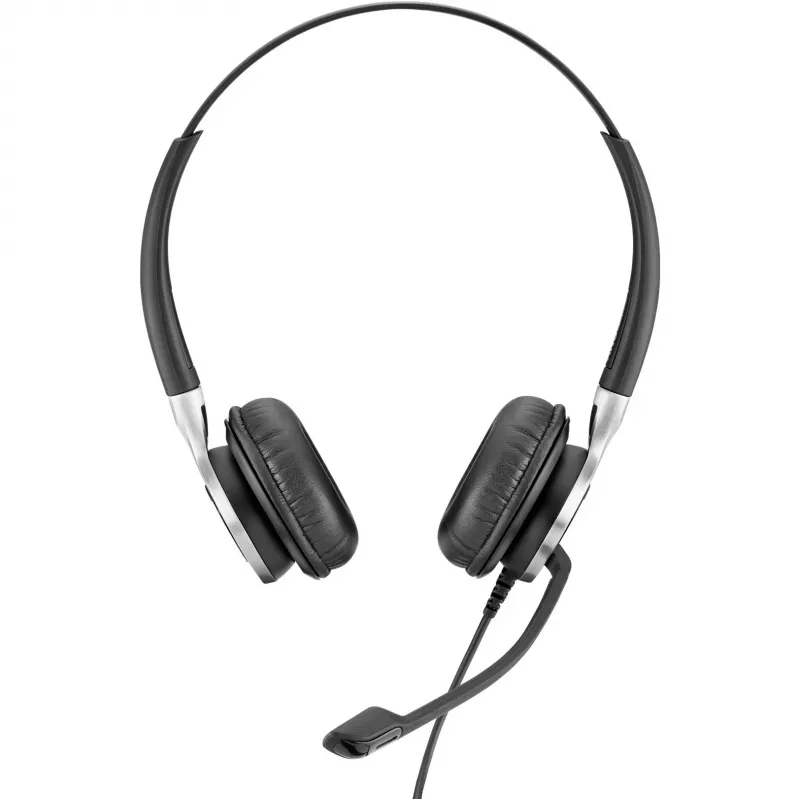 Auriculares con micrófono estéreo con cable EPOS IMPACT SC 660 ANC USB, negro/plateado