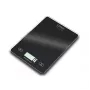 Báscula de cocina Caso fina Negra Rectangular Electrónica 03210