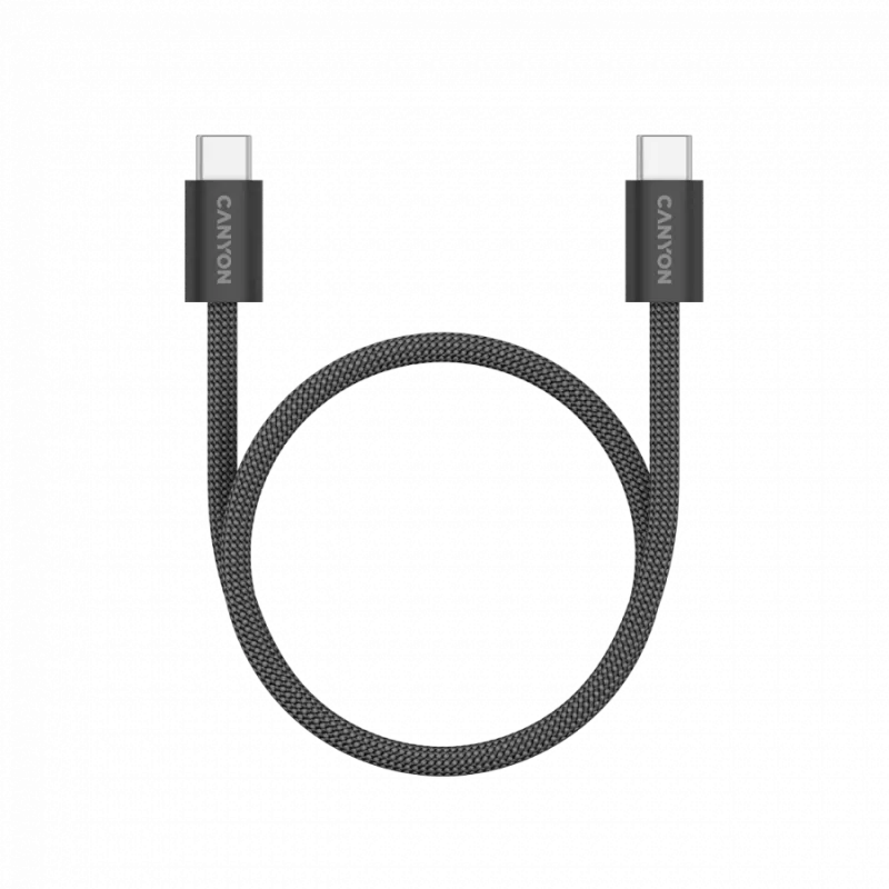 CANYON Cable OnWire 60MG C-C 60W magnético trenzado 1m negro