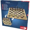 Deluxe Wood - Ajedrez y damas, juego de mesa