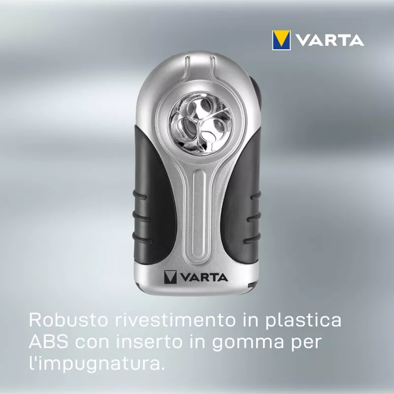 Linterna de mano Varta 16647 Negro Plata