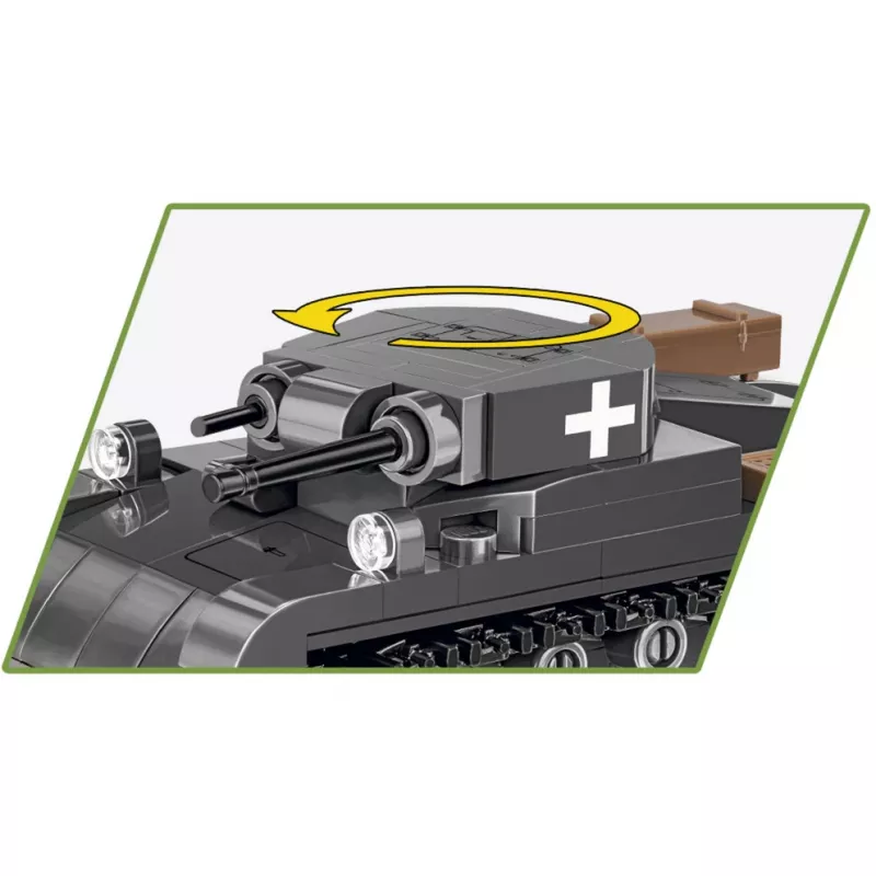 Set de construcción Cobi Panzer II Ausf. A — 250 piezas, negro