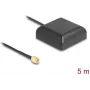 Antena GNSS Navilock NL-203AA de alta ganancia, conector SMA, cable de 5 m, para exterior