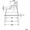 Campana extractora Siemens iQ300 LB55565 de montaje inferior acero inoxidable 590 m³/h