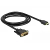 Adaptador de cable de vídeo DeLOCK 85583 1,5 m DVI-D HDMI tipo A negro