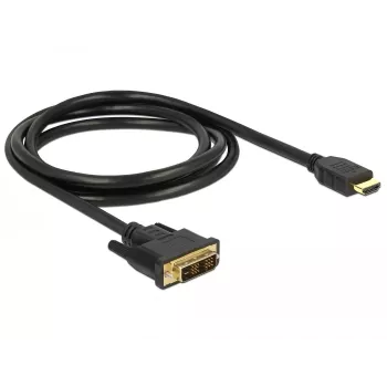 Adaptador de cable de vídeo DeLOCK 85583 1,5 m DVI-D HDMI tipo A negro