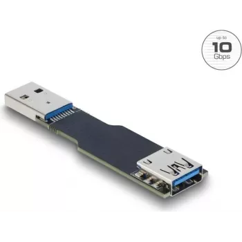 Cable cambiador de género DELOCK 67419 — USB Type-A a Type-A, negro