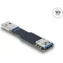 Cable cambiador de género DELOCK 67419 — USB Type-A a Type-A, negro