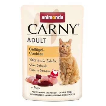 Comida húmeda para gatos Animonda Carny Cóctel de ave 85 g – sin cereales, pollo, adulto