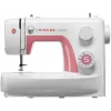 Singer Simple 3210 máquina de coser automática, electromecánica, 10 puntadas, ojal en 4 pasos, brazo libre, 85 W, blanca/rosa