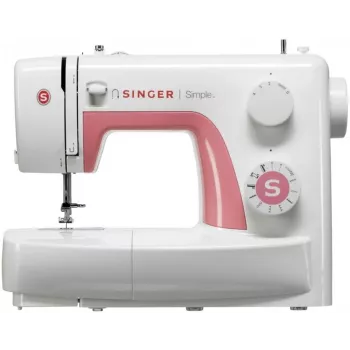 Máquina de coser automática SINGER SIMPLE 3210 — eléctrica, 68 puntadas, ojal en 4 pasos, brazo libre, 5,5 kg