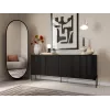 Cama Meble VERA cómoda 190x40x80 cm, negro mate